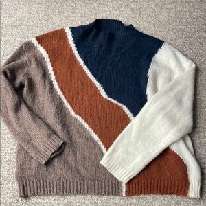 Wishlist Multicolor Women's Turtleneck Sweater